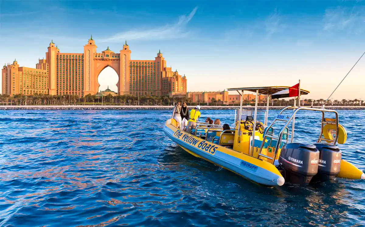 What is the yellow boat in Dubai and why is it popular?